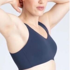 Knix LuxeLift Pullover Bra Sz L in Navy Blue